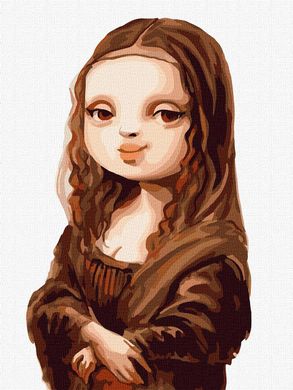 Картина по номерам - Современная Мона Лиза 30х40см KHO4852 в интернет-магазине "Я - Picasso"