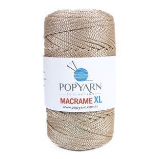 Пряжа Macrame Xl/Макраме ХЛ, пісок B-706, Popyarn