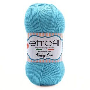 Пряжа Baby Can/Бэби Кан, голубой 80052, Etrofil