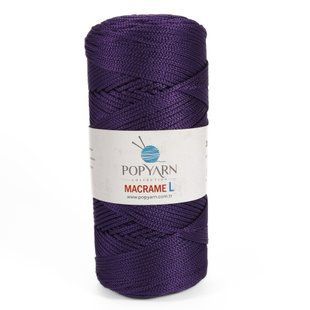 Пряжа Macrame L/Макраме Л, фіолетовий B-523, Popyarn