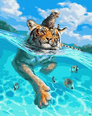 Картина за номерами "У плавання" BrushMe полотно на підрамнику 40x50см GX30145 в інтернет-магазині "Я - Picasso"