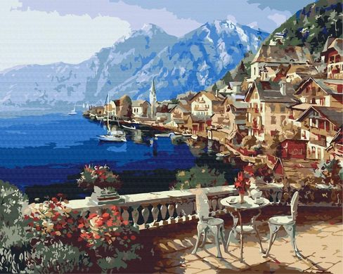 Картина по номерам - Городок под Альпами 40x50 в интернет-магазине "Я - Picasso"