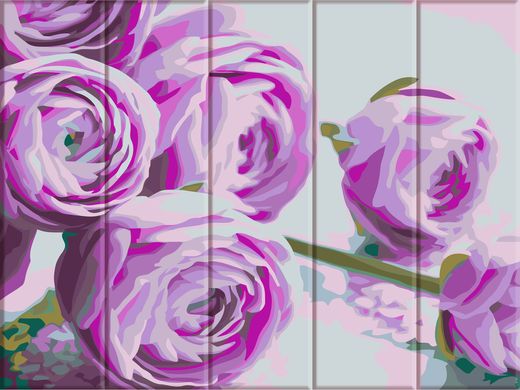 Картина за номерами на дереві "Бузкові квіти" ArtStory подарункова упаковка 30x40см ASW044 в інтернет-магазині "Я - Picasso"