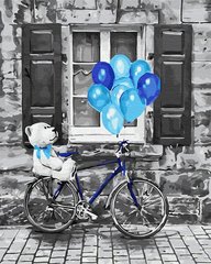 Картина за номерами "Блакитне свято" BrushMe полотно на підрамнику 40x50см GX29752 в інтернет-магазині "Я - Picasso"