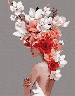 Картина за номерами "Квіткова тіара" BrushMe полотно на підрамнику 40x50см PGX36695 в інтернет-магазині "Я - Picasso"