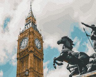 Картина по номерам - Боудика у Биг Бена 40х50 в интернет-магазине "Я - Picasso"