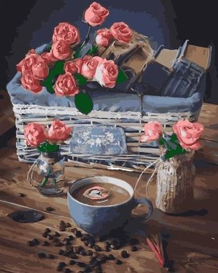 Картина за номерами "Винтжные розы " ArtStory в подарунковій коробці 40х50см AS0977 в інтернет-магазині "Я - Picasso"