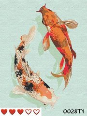 Картини за номерами "Рибки інь-янь" Барви полотно на підрамнику 40x50 см 0028Т1 в інтернет-магазині "Я - Picasso"