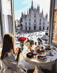 Картина за номерами "Сніданок у Мілані" BrushMe полотно на підрамнику 40x50см PGX33249 в інтернет-магазині "Я - Picasso"