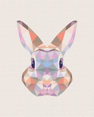 Картина за номерами "Кролик в мозаїці" BrushMe полотно на підрамнику 40х50см BS52252 в інтернет-магазині "Я - Picasso"