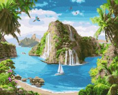 Картина за номерами "Тропічна гавань" BrushMe полотно на підрамнику 40x50см GX34675 в інтернет-магазині "Я - Picasso"