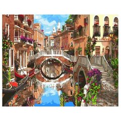 Картина по номерам "Мостик через канал" BrushMe холст на подрамнике 40x50см GX23161 в інтернет-магазині "Я - Picasso"