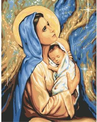 Картина за номерами "Марія і Ісус" BrushMe полотно на підрамнику 40x50см GX24165 в інтернет-магазині "Я - Picasso"