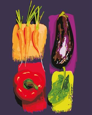 Картина за номерами "Кольорові овочі" ArtStory подарункова упаковка 40x50см AS0638 в інтернет-магазині "Я - Picasso"