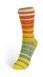 Пряжа Summer Sock/Саммер Сок, помаранчева-блакитна-оливкова смужки 107, Laines du Nord