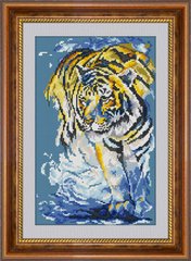 30479 Тигр в море. Dream Art. Набор алмазной живописи (квадратные, полная) в интернет-магазине "Я - Picasso"