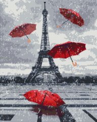 Алмазная мозаика "Дождливый Париж" BrushMe холст на подрамнике 40x50см DBS1022 в интернет-магазине "Я - Picasso"
