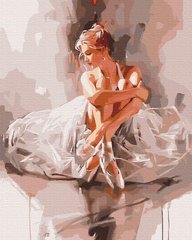 Картина за номерами "Балерина в хмаринці ніжності" BrushMe полотно на підрамнику 40х50см BS52894 в інтернет-магазині "Я - Picasso"