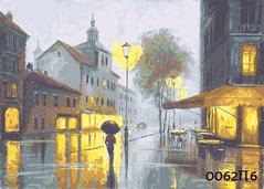 Картины по номерам "Вечер.Город.Дождь" Барвы холст на подрамнике 40x60 см 0062П6 в интернет-магазине "Я - Picasso"