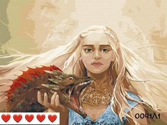 Картины по номерам "Королева драконов" Барвы холст на подрамнике 40x50 см 0041Л1 в интернет-магазине "Я - Picasso"