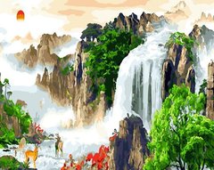 Картина за номерами "Гірський водоспад" BrushMe полотно на підрамнику 40 * 50см GX23677 в інтернет-магазині "Я - Picasso"