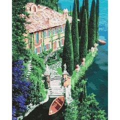 Картина за номерами "Будинок на узбережжі" Ідейка полотно на підрамнику 40x50см КНО2750 в інтернет-магазині "Я - Picasso"