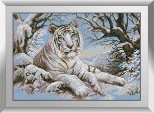 Алмазна мозаїка "Тигр в снігу" Dream Art в коробці 31265 в інтернет-магазині "Я - Picasso"