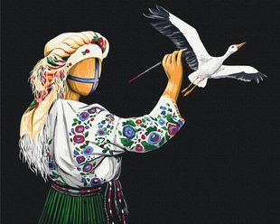 Картина по номерам "Художница" BrushMe холст на подрамнике 40x50см BS53795 в интернет-магазине "Я - Picasso"
