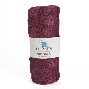Пряжа Macrame L/Макраме Л, сливовий B-236, Popyarn