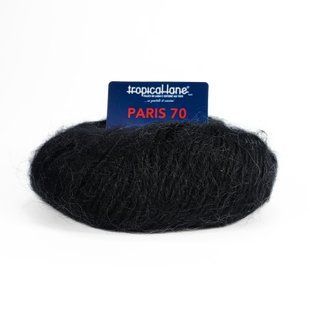 Пряжа Paris 70/Париж 70, чорний 112, Tropical Lane