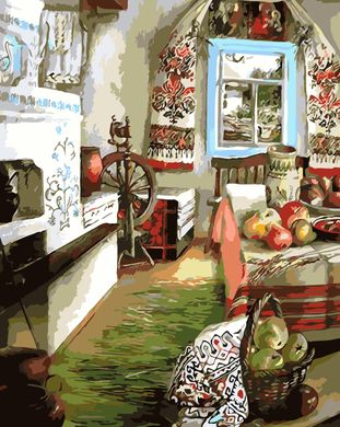 Картина за номерами "Український затишок" ArtStory подарункова упаковка 40x50см AS0107 в інтернет-магазині "Я - Picasso"