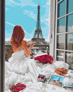 Картина за номерами "Парижський ранок" BrushMe полотно на підрамнику 40x50см BS51628 в інтернет-магазині "Я - Picasso"