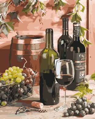 Картина по номерам для кухни - Вино для гурмана 40х50 в интернет-магазине "Я - Picasso"