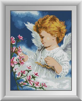 Алмазна мозаїка "Ангел з квітами" Dream Art в коробці 30378 в інтернет-магазині "Я - Picasso"