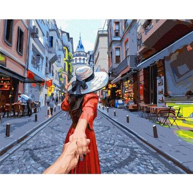Картина по номерам - Путешественница на прогулке 40x50 в интернет-магазине "Я - Picasso"