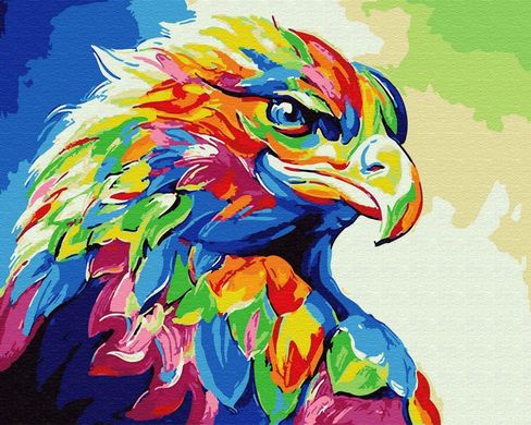 Картина за номерами "Веселковий орел" BrushMe полотно на підрамнику 40x50см GX30901 в інтернет-магазині "Я - Picasso"