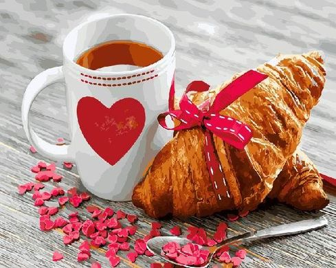 Картина за номерами "Сніданок з любов'ю" BrushMe полотно на підрамнику 40x50см GX21709 в інтернет-магазині "Я - Picasso"
