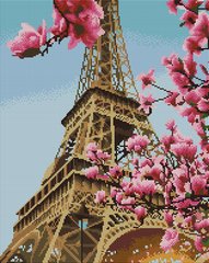 Алмазная мозаика "Весна в Париже" BrushMe холст на подрамнике 40x50см DBS1005 в интернет-магазине "Я - Picasso"