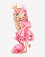 Картина по номерам - Принцесса фламинго 40x50см в интернет-магазине "Я - Picasso"