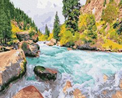 Картина за номерами "Кришталева річка в горах" BrushMe полотно на підрамнику 40x50см GX36546 в інтернет-магазині "Я - Picasso"