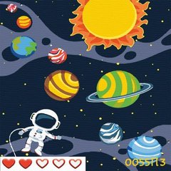 Картини за номерами "Космічна подорож" Барви полотно на підрамнику 30x30 см 0055П3 в інтернет-магазині "Я - Picasso"
