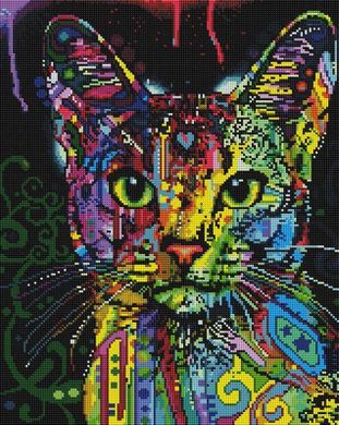 Алмазная мозаика - Красочный кот в интернет-магазине "Я - Picasso"