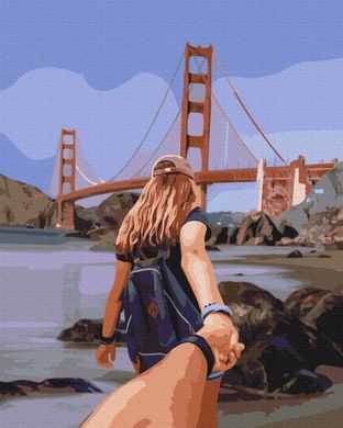 Картина за номерами "Слідуй за мною: Сан-Франциско" BrushMe полотно на підрамнику 40х50см BS52590 в інтернет-магазині "Я - Picasso"