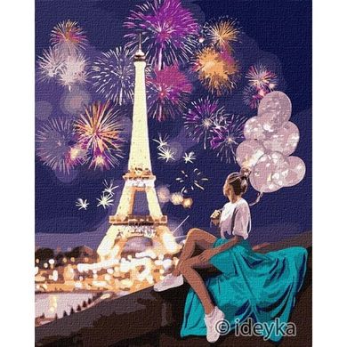 Картина за номерами "Яскравий Париж" Ідейка полотно на підрамнику 40x50см КНО4792 в інтернет-магазині "Я - Picasso"