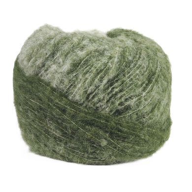 Пряжа Piuma Alpaca Degrade/Пиума Альпака Деграде, зеленый-белый 4, Laines du Nord, Laines du Nord