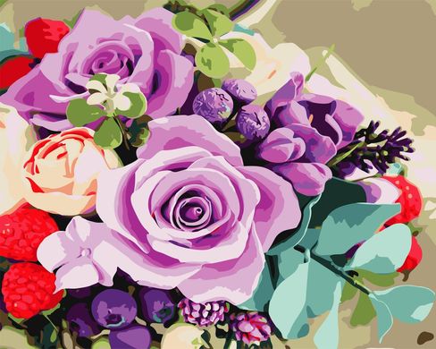 Картина за номерами "Яскраві квіти" ArtStory подарункова упаковка 40x50см AS0681 в інтернет-магазині "Я - Picasso"
