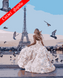 Картини за номерами "Париж" Artissimo з глітером полотно на підрамнику 40x50 см PN3705
