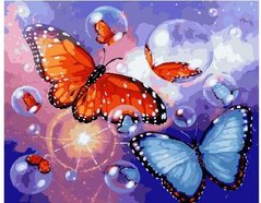Картина за номерами "Мильні метелики" BrushMe полотно на підрамнику 40x50см GX22072 в інтернет-магазині "Я - Picasso"