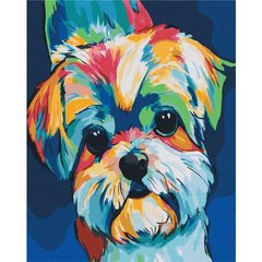 Картина за номерами "Яскрава собачка" BrushMe полотно на підрамнику 40x50см BS51414 в інтернет-магазині "Я - Picasso"