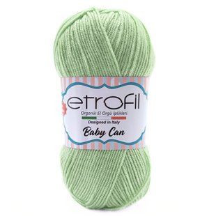 Пряжа Baby Can/Бэби Кан, светло-салатовый 80046, Etrofil